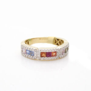 Mosaic Multi Sapphire Ring