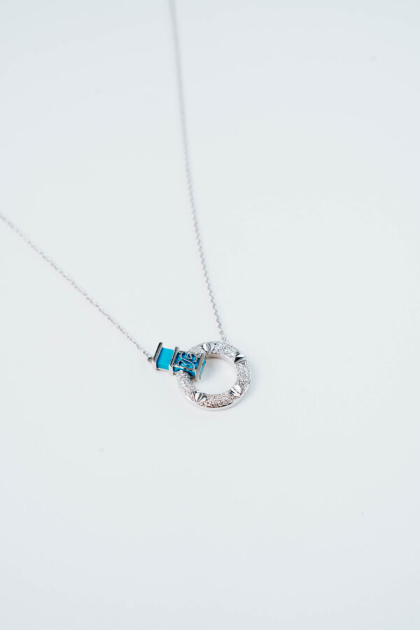 Halo Turquoise Necklace - Image 3