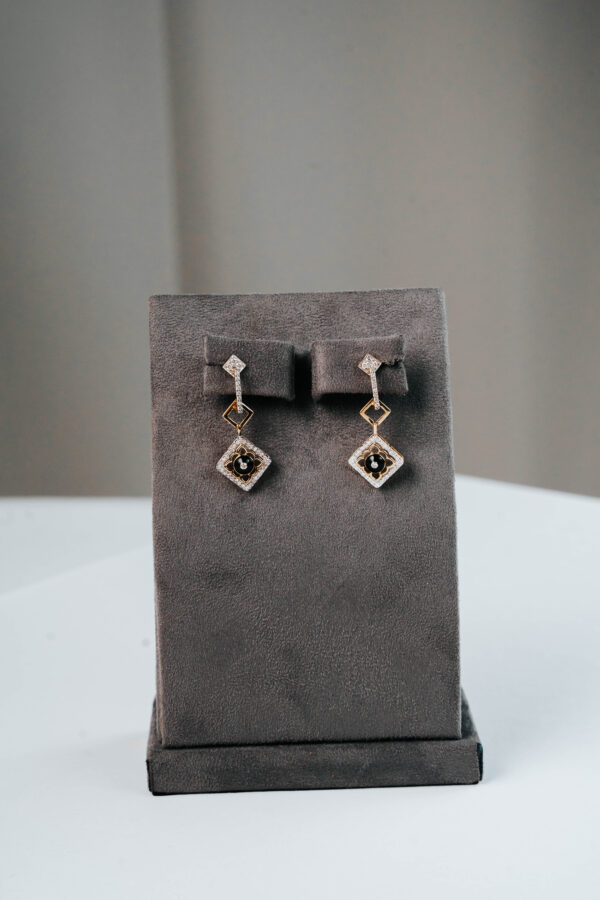 Fleur Noir Earrings - Image 2
