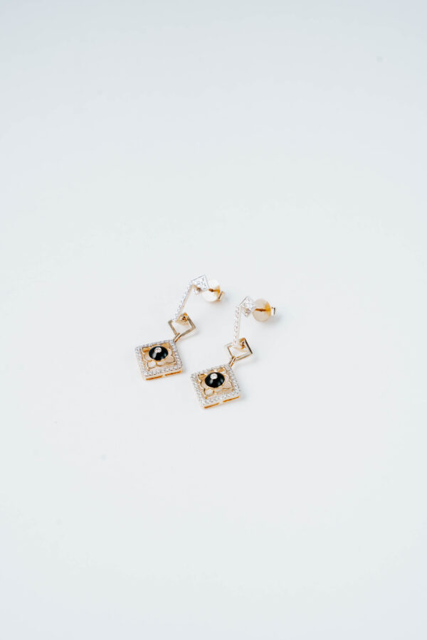 Fleur Noir Earrings - Image 3