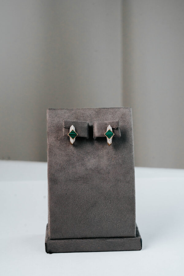 Hera Malachite Earrings - Image 2
