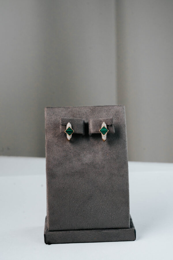 Hera Malachite Earrings - Image 3