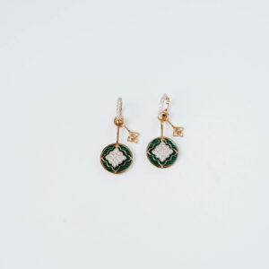 Wisp of Malachite Earrings