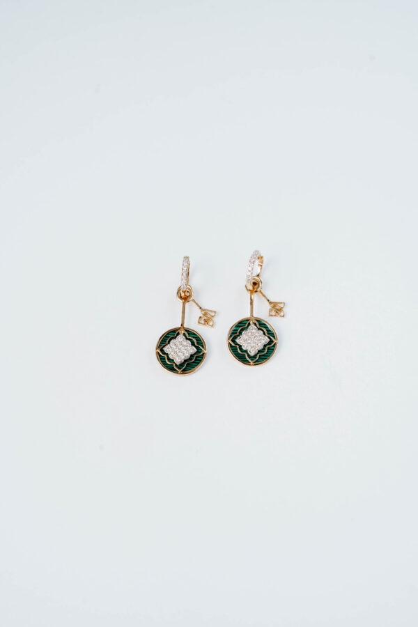 Wisp of Malachite Earrings - Image 2