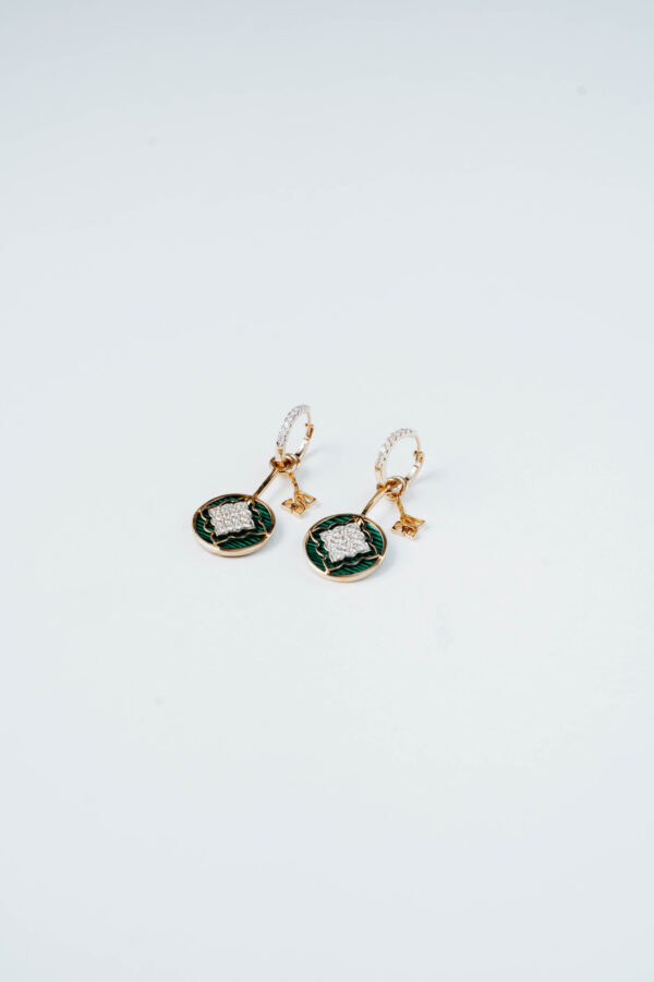Wisp of Malachite Earrings - Image 3