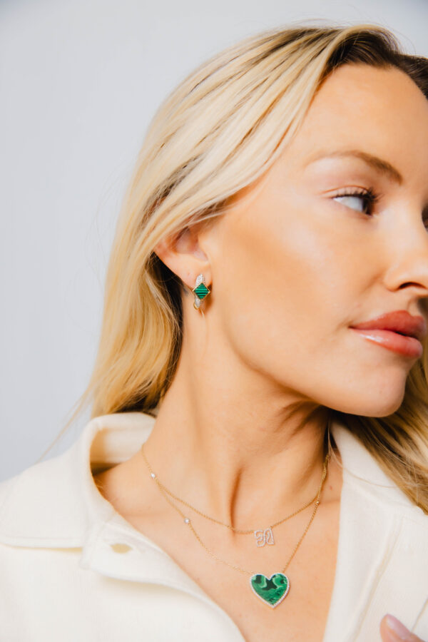 Hera Malachite Earrings - Image 5