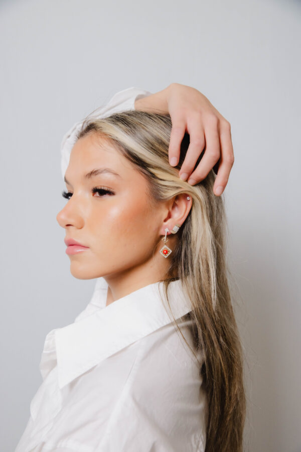 Fleur Corail Earrings - Image 5