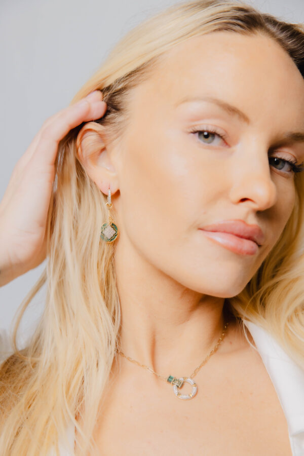 Wisp of Malachite Earrings - Image 4