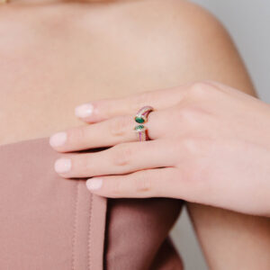 Brillo Menthe Pink Ring
