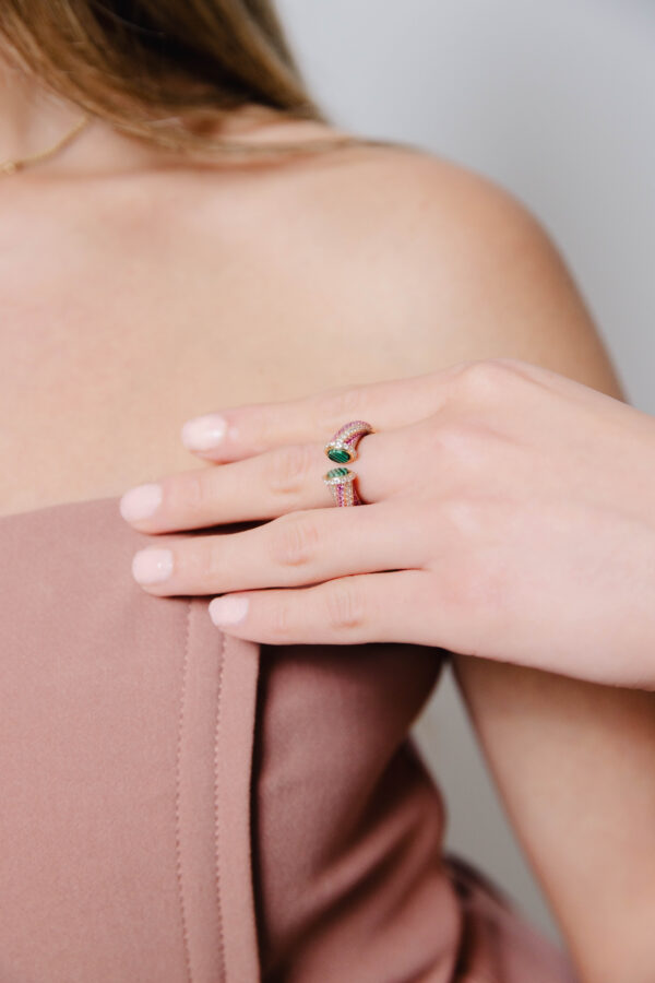 Brillo Menthe Pink Ring