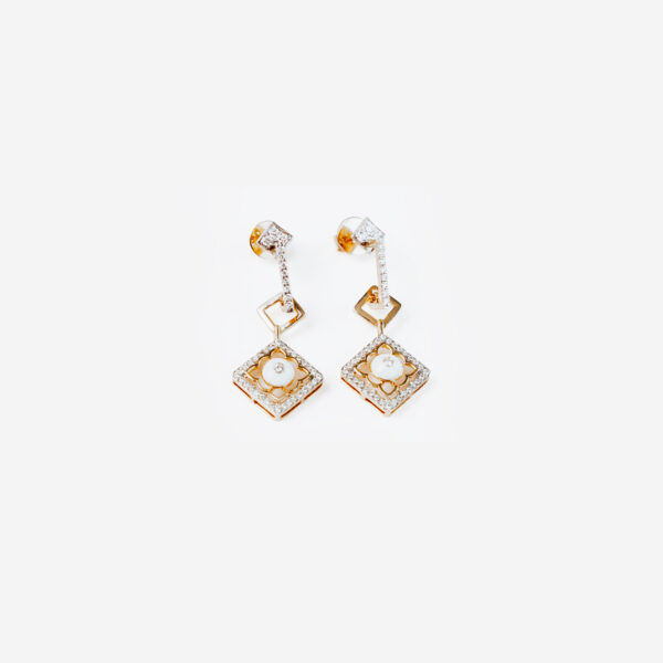 Fleur Blanc Earrings