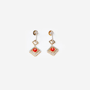 Fleur Corail Earrings
