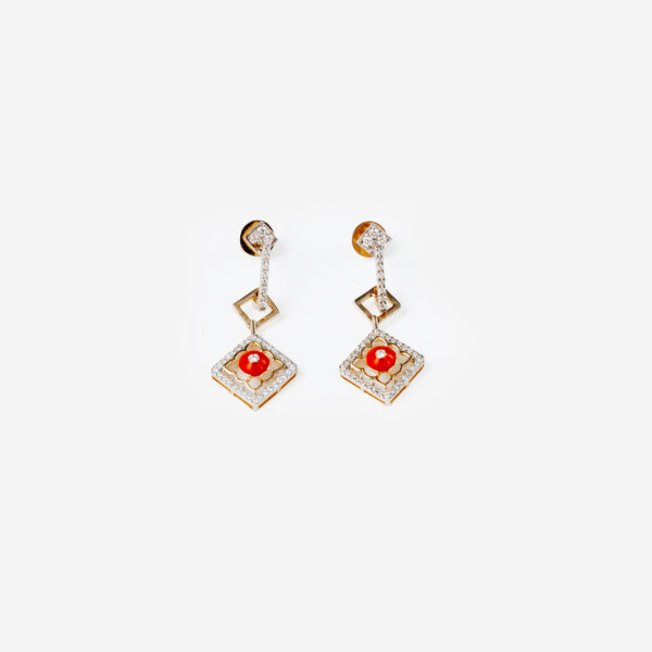 Fleur Corail Earrings