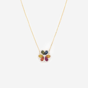 Mira Multi Sapphire Necklace