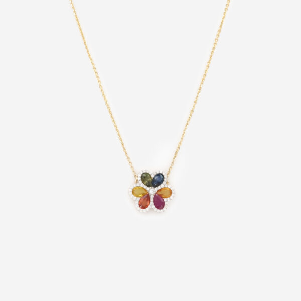 Mira Multi Sapphire Necklace