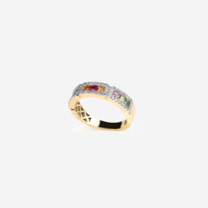 Mosaic Multi Sapphire Ring