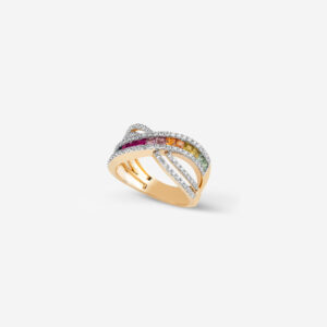 Rainbow Multi Sapphire Ring
