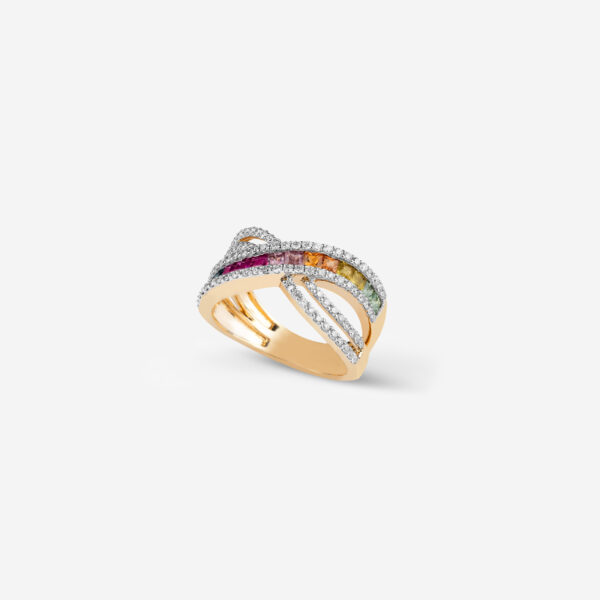 Rainbow Multi Sapphire Ring