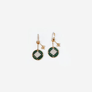 Wisp of Malachite Earrings