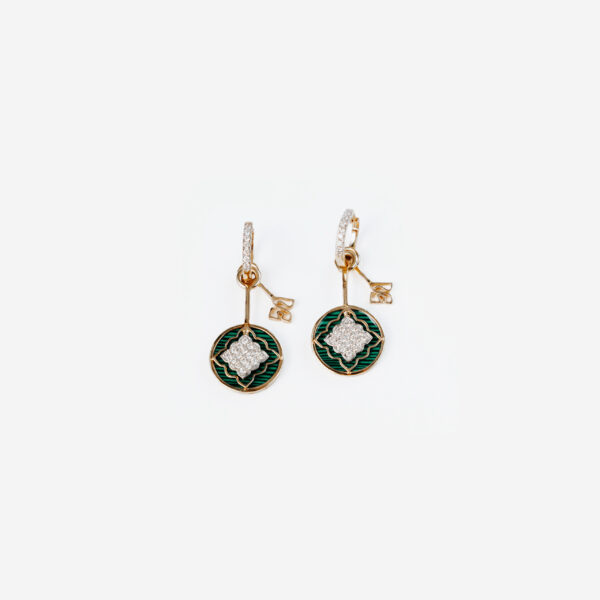 Wisp of Malachite Earrings